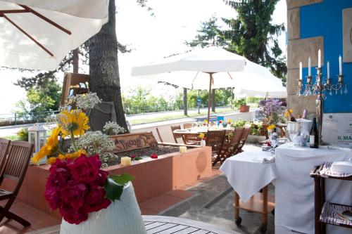 tuin, Hotel Silvana in Murata