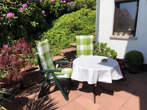 Balkon/terasa, Ferienwohnung Waldruhe in Rohden