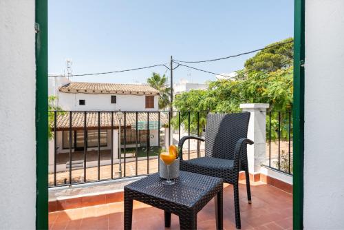 balkon/terras, Hostal Talamanca Hab. Db Balcon - Hotel. Free Wifi in Cala d 'Or