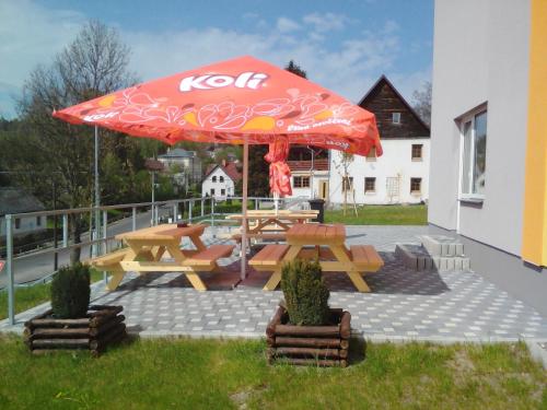 Erkély/terasz, Centrum pro vzdělávání a kulturu (Centrum pro vzdelavani a kulturu) in Harrachov