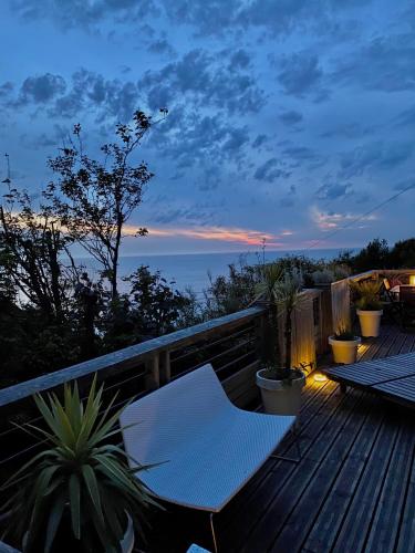 Balcony/terrace, Le Bout du Monde in Saint Leonard