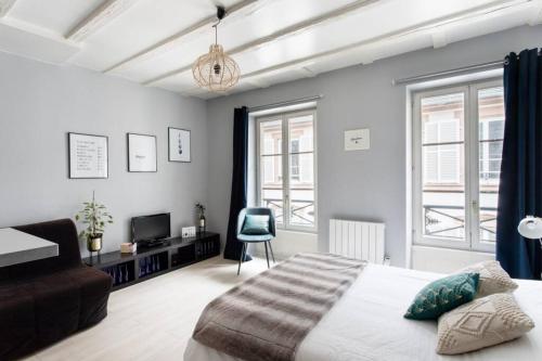 R-Appartements Strasbourg La Petite Strasbourgeoise Hygge studio cosy, Štrasburk