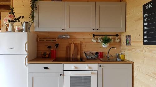 köök, Pet friendly cabin with amazing view in Petrinja