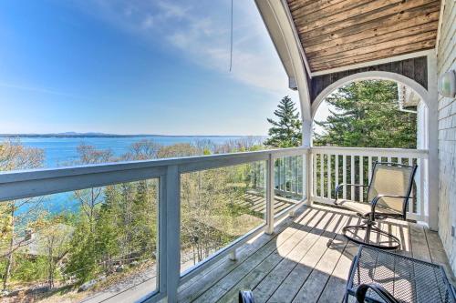 Turret-Style Home with Deck and Views of Frenchman Bay!