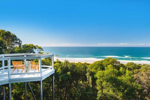 Erkély/terasz, Seascape @ 19 Pindari - privacy, space, views in Dunbogan