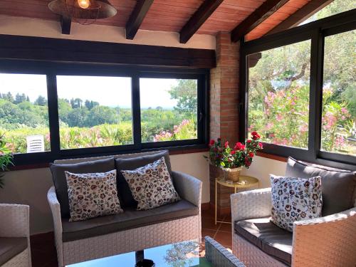Kert, Cottage Gaia with sea view, fenced garden by ToscanaTour in Guardistallo