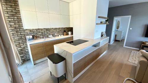 köök, Apartament Blisko Natury in Naterki