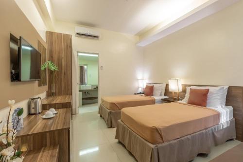 1 double bed