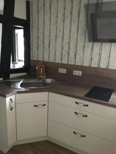 virtuve, Ferienwohnung Rabennest in Hatzenport