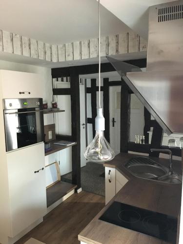 virtuve, Ferienwohnung Rabennest in Hatzenport