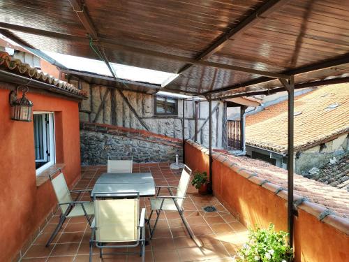 balkon/terras, Casa rural La Villa in Miranda Del Castanar