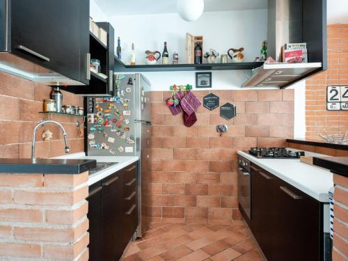 Kitchen, Comfortable Villa in Roma with Garden and Barbecue in Riano