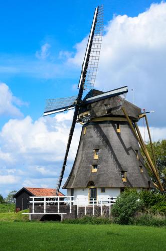 Mondriaanmolen, a real Windmill close to Amsterdam