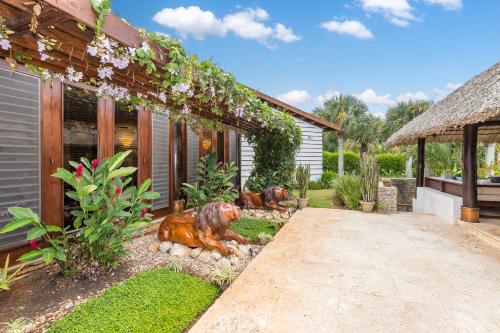 Entrance, Unique Villa with Ocean and River Views - Staff & Golf Carts in La Romana