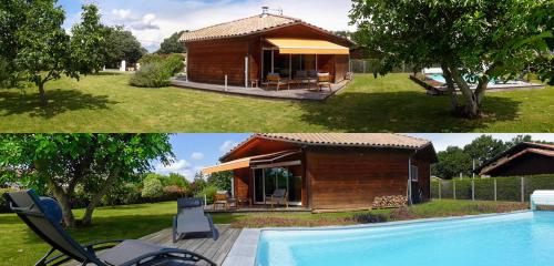 Superbe Maison Ossature Bois avec Piscine au Calme gîte à louer Lanne