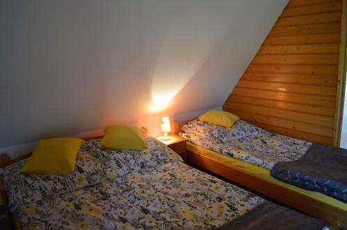 1 double bed, 1 twin bed