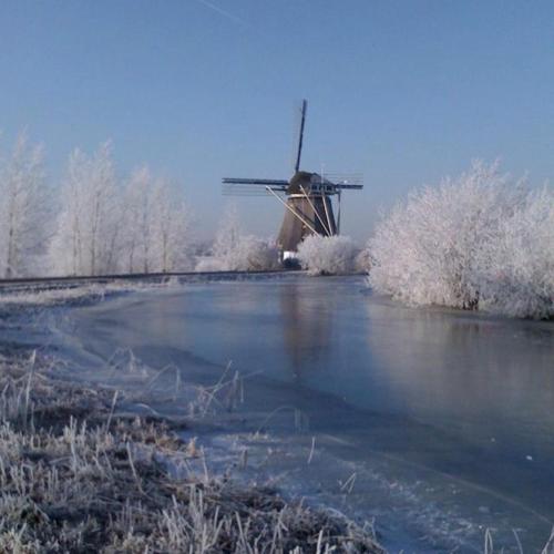 Mondriaanmolen, a real Windmill close to Amsterdam