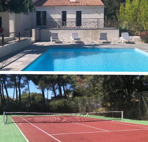 Grande propriété avec Piscine et Terrain de tennis privés - Location saisonnière - Saint-Cyr-sur-Mer