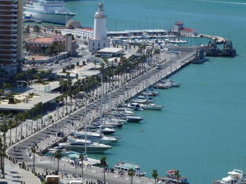 Malaga Beach and Historic centre Malagueta