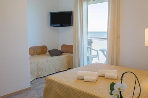 Camera doppia, vista sul mare, balcone