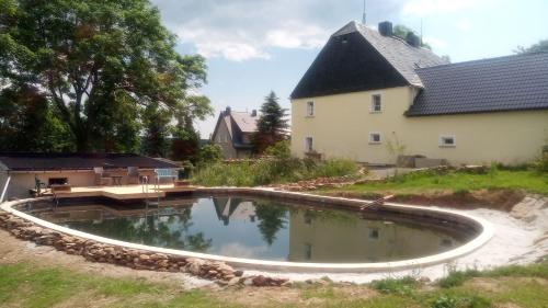Swimming pool, Gasthaus Ruebenau in Marienberg