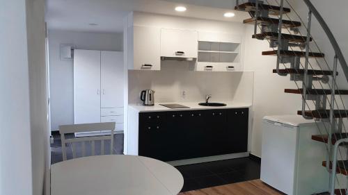 Konyha, Vasarotojų Guest House (Vasarotoju Guest House) in Giruliai