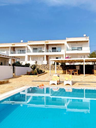 Newly built maisonette with swimming pool and seaview gîte à louer Pilalímata