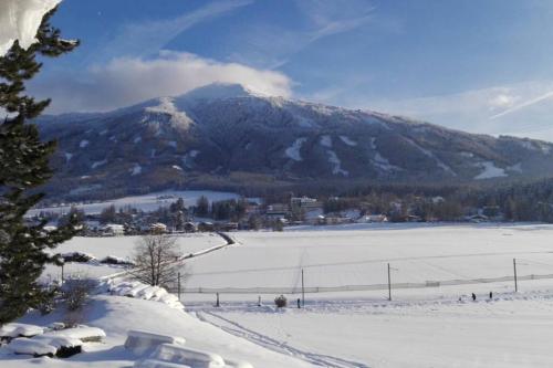 View, Am Seerosenweiher in Lans