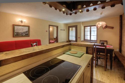 廚房, 埃米爾雷伊CAV公寓 (Residence CAV Emile Rey) in 拉薩克斯