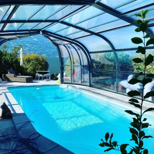 O Rendez Vous maison mitoyenne Piscine chauffée mars-octobre in Grimisuat, Schweiz