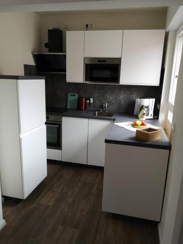 廚房, Ferienwohnung - Nadine in 格奧爾格斯馬林許特