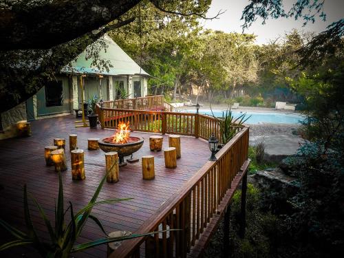 Erkély/terasz, Kruger Adventure Lodge in Hazyview