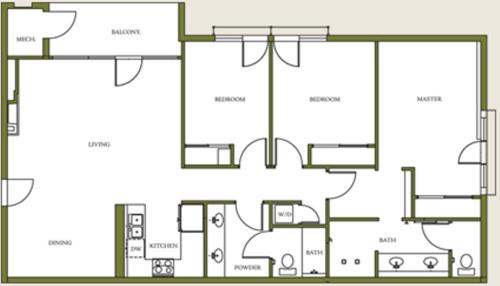 The Residences at Biltmore - Asheville - 평면도