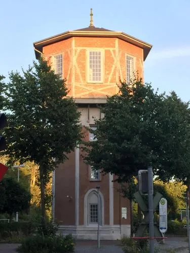 Der Wasserturm in Niebüll, Deutschland