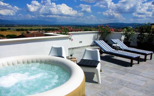 아시시 Residenza storica con vista panoramica 4성급 싱글룸 로비