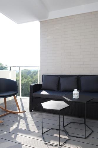 Erkély/terasz, Apartament Szmaragdowy Platan in Wyspa Solna