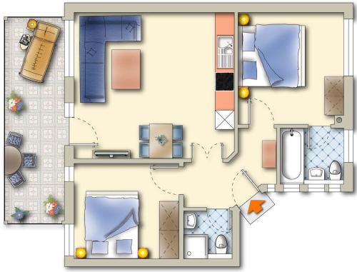 Komfort-Ferienwohnung Hansa by Meer-Ferienwohnungen