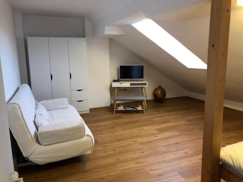 共用Lounge/電視區, Apartma na hüti (Apartma na huti) in 拉登齊