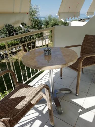 Balcony/terrace, Studios Magda in Paralia (Fanari)