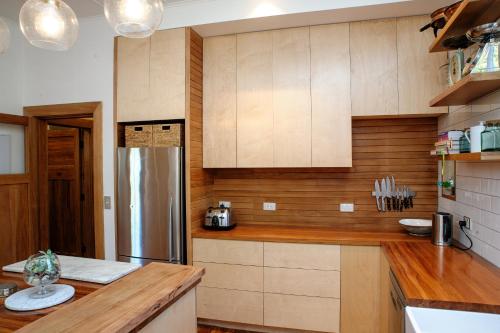 Kitchen, Elegant Villa Nestled In The Trees in Wakatu