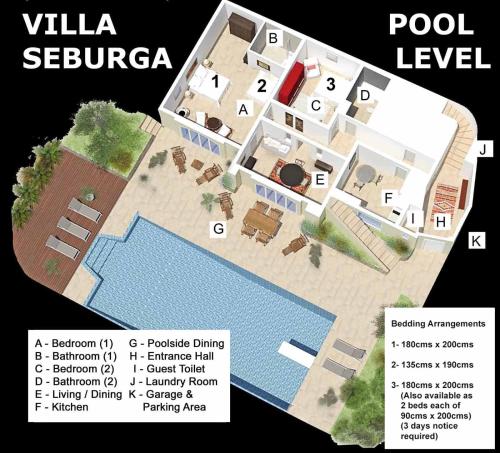 Luxury Pool Apartment at Villa Seburga