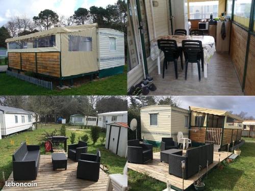 Mobilhome bien équipé et climatisé - Camping - Mimizan