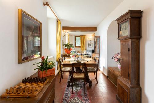 共用Lounge/電視區, Villa Mario, piscina privata,aria cond,immersa nel verde,campagna Toscana in 聖洛克