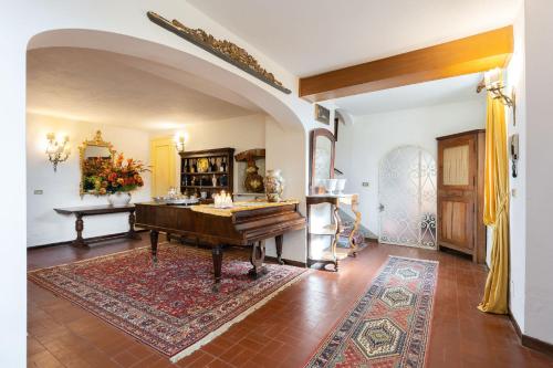 共用Lounge/電視區, Villa Mario, piscina privata,aria cond,immersa nel verde,campagna Toscana in 聖洛克