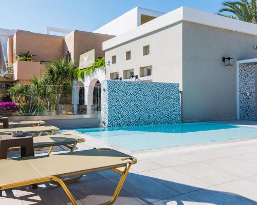 Exterior view, Dedalos Hotel near Mirage Restaurant