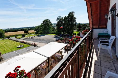 Balcony/terrace, Hotel Freihof in Hiddenhausen