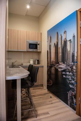 Cocina, Metropolis Apartamenty Centrum in Kalisz