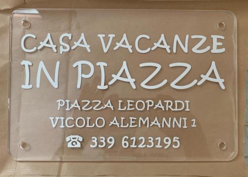 Casa vacanze "In Piazza" Recanati
