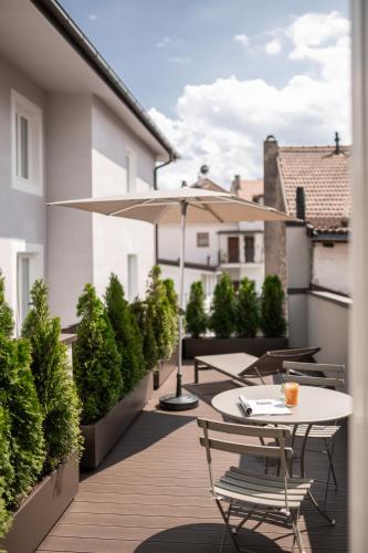 Erkély/terasz, Kuntino Suites in Meran