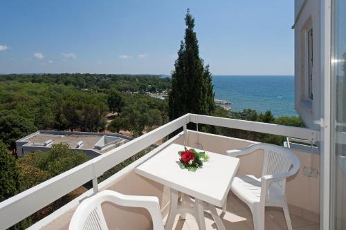 Erkély/terasz, Hotel Delfin Plava Laguna in Zelena Laguna